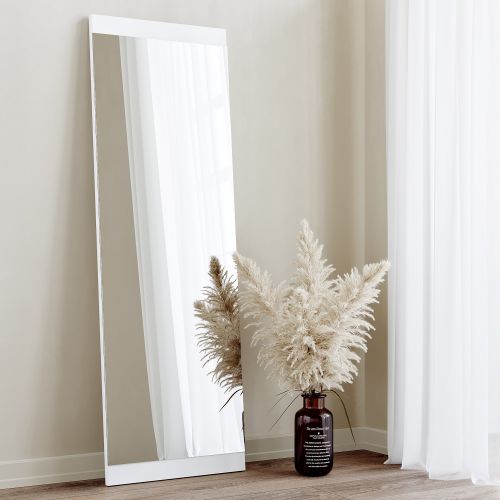 Specchio Bianco Trasparente Forma Rettangolare Tipologia a Parete 120x40h cm, Colore Struttura Trasparente - Cengio