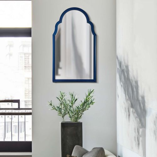 Specchio blu Trasparente Cornice Sagomata Forma Rettangolare 47x80h cm, Tipologia a Parete - Mostarr