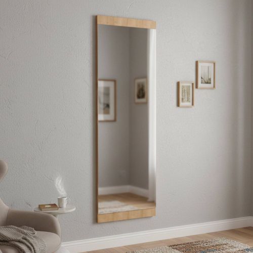 Specchio da parete rovere 40x120h cm - Fiammetta