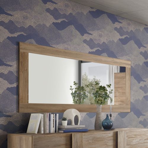 Specchio Marrone Rovere Forma Rettangolare Tipologia da Appendere 170x75h cm, Materiale Struttura in Vetro - Levanto