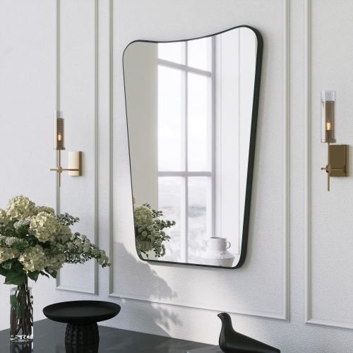 Specchio Nero Trasparente Forma Rettangolare Tipologia a Parete 50x70h cm, Colore Struttura Trasparente - Pascelupo