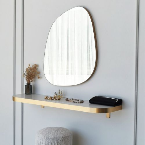 Specchio oro Forma Irregolare Tipologia a Muro 58x75h cm, - Moscufo