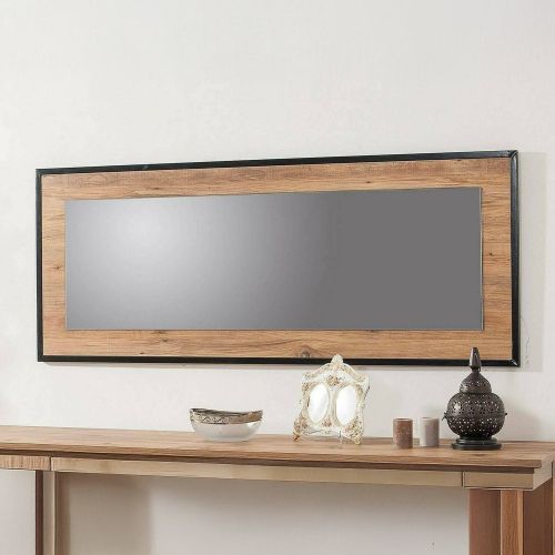 Specchio quercia e nero 150x60h cm - Piaggine