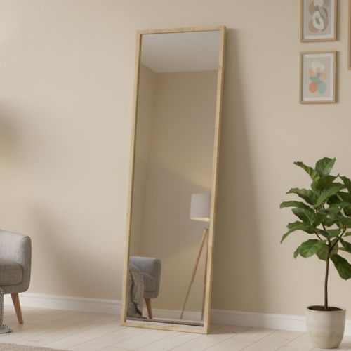 Specchio rettangolare con cavalletto rovere 50x160h cm - Dragone