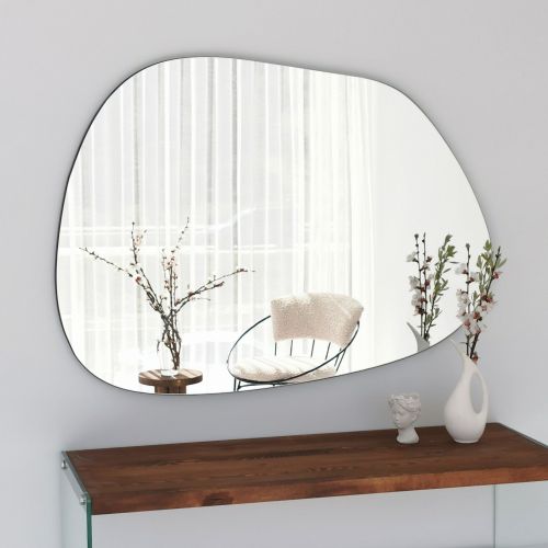 Specchio Trasparente Forma Irregolare Tipologia a Muro 90x70h cm, - Momo