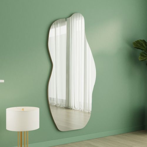 Specchio Trasparente Trasparente Forma Nuvola Tipologia a Parete 70x175h cm, Colore Struttura Trasparente - Stresa