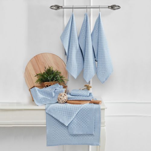 Strofinaccio Azzurro Lavabile in Lavatrice si 40° 10 Pezzi 40x60 cm, - Niga