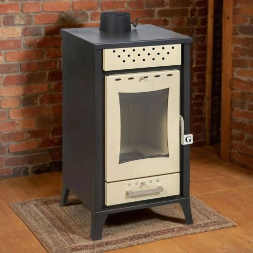 Stufa a legna Agropoli, 49x46 h91 cm, Beige