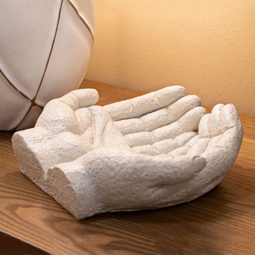 Svuotatasche Bianco Crema Effetto Pietra Sfumatura Colore Struttura Crema, - Fanariva