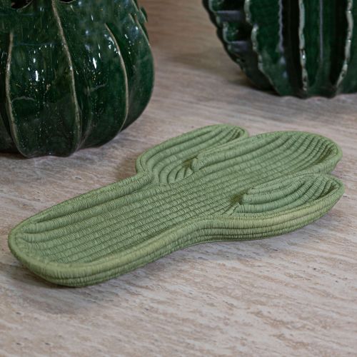 Svuotatasche Verde Disegno con Cactus, - Fanipaza