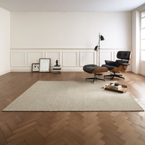 Tappeto Beige 75% Lana 25% Poliestere Antiscivolo 230x160 cm, Forma Rettangolare - Lasapa