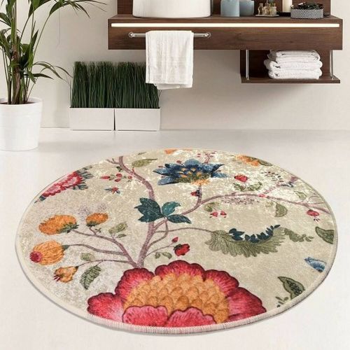 Tappeto da bagno Granite City, Multicolore, 100x100 cm