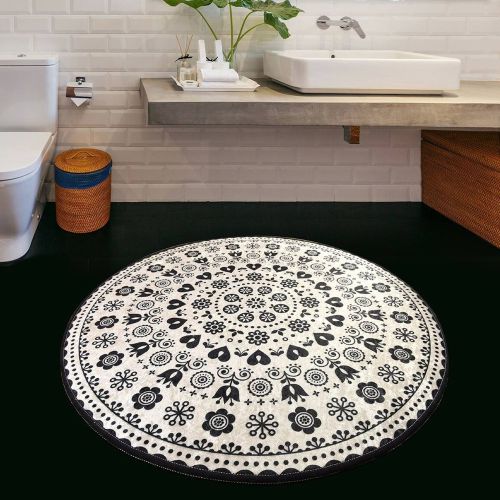 Tappeto da bagno Medina, 100x100 cm, Multicolore