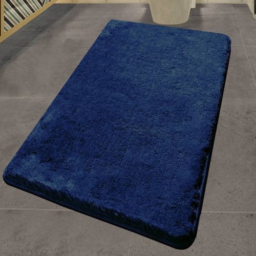 Tappeto da bagno Shelby, 140x80 cm, Blu