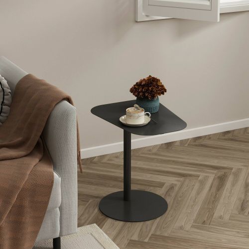 Tavolino da salotto Ciliegia, Tavolo basso da caffè, Portariviste per divano, Ripiano da soggiorno, 50x38 h50 cm, Ardesia