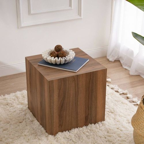 Tavolino da salotto cubico noce 45x45x50h cm - Imogen