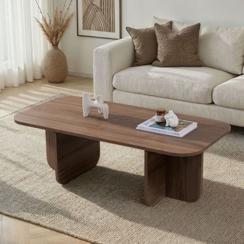 Tavolino da Salotto Marrone Quercia Forma Rettangolare Materiale Piano in Legno Nobilitato 120x60x41h cm, Colore Ripiano Marrone - Nomeva