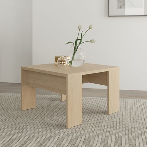 Tavolino da Salotto Marrone Rovere Forma Quadrato Colore Ripiano Marrone 67x67x43h cm, Sfumatura Colore Struttura Rovere - Magre