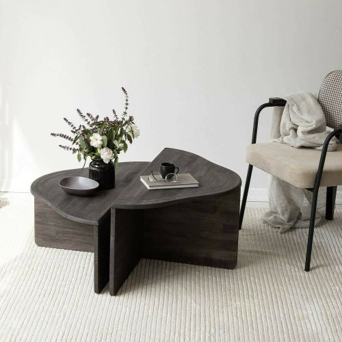 Tavolino da salotto rettangolare antracite 90x90x40h cm - Emiri