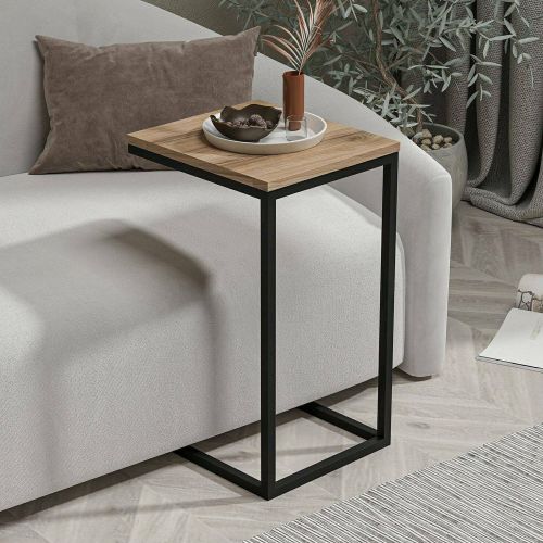 Tavolino da salotto rettangolare noce 35x40x65h cm - Tembin