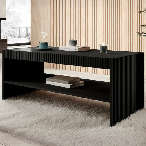 Tavolino da salotto Roasio, 120x57 h50 cm, Nero