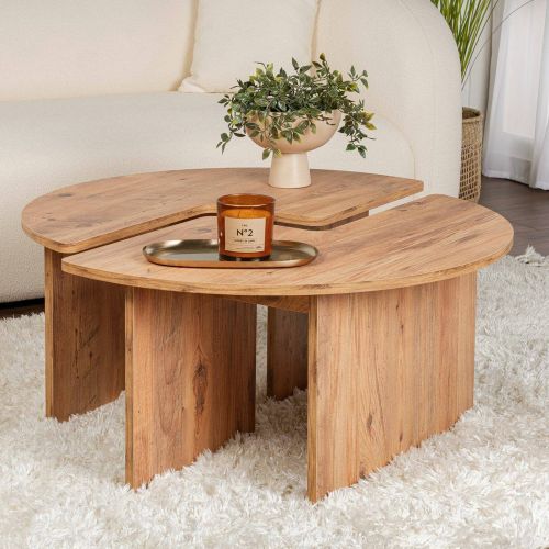 Tavolino salotto quadrato pino 90x90x41h cm - Tairn