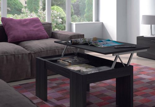 Tavolino salotto rettangolare grigio cenere 100x43x50h cm - Almo