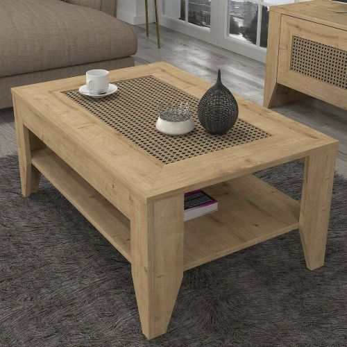 Tavolino salotto rettangolare quercia 90x60x40h cm - Numana