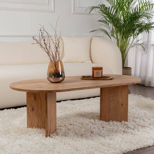 Tavolino soggiorno rettangolare pino 119x60x40h cm - Elain