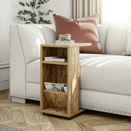 Tavolino soggiorno rettangolare quercia 30x40x63h cm - Blas