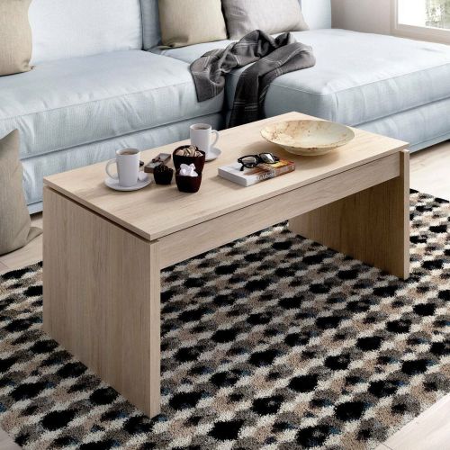 Tavolino soggiorno rettangolare rovere 102x50x43h cm - Audi