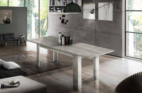 Tavolo allungabile 6-8 posti 120-170x90cm cemento - Avatar
