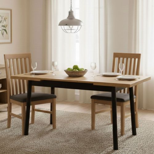 Tavolo allungabile 6-8 posti 153x75cm nero - Rodello