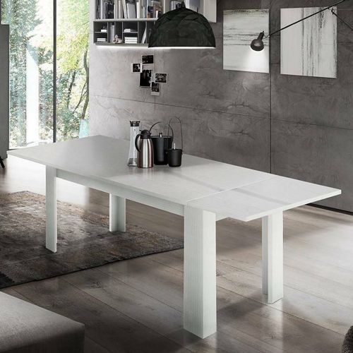 Tavolo allungabile 8-10 posti 140-190x90cm bianco anticato - Arizon