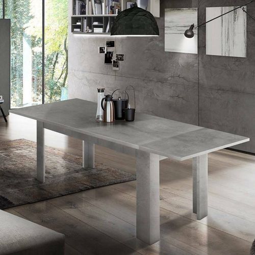 Tavolo allungabile 8-10 posti 140-190x90cm cemento - Arizon