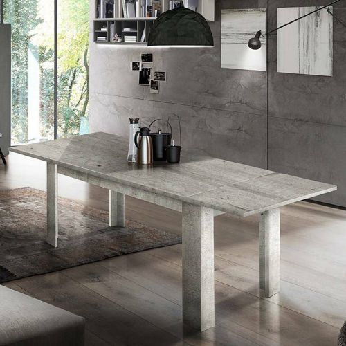 Tavolo allungabile 8-12 posti 160-210x90cm cemento - Agenore