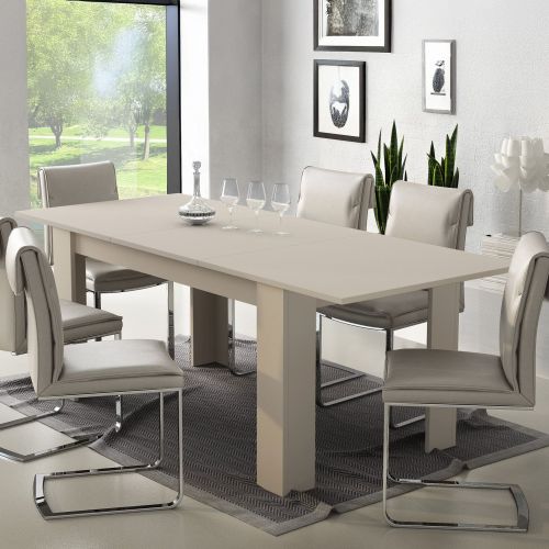 Tavolo Allungabile Beige Allungabile Meccanismo Estensione Allunga Centrale 200x90x75h cm, Lunghezza Massima 200 cm - Marene