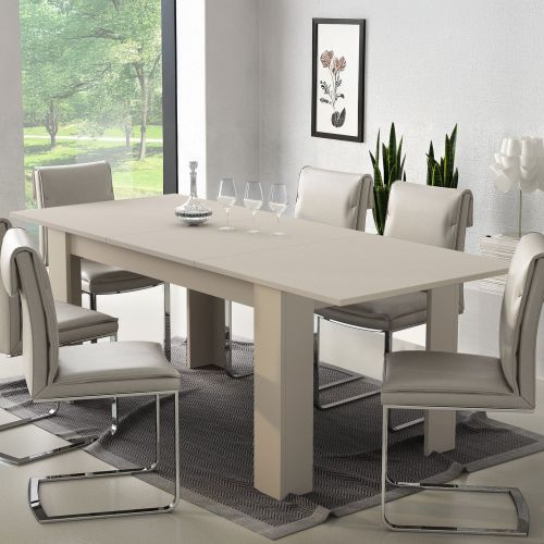 Tavolo Allungabile Beige Allungabile Meccanismo Estensione Allunga Centrale 220x90x75h cm, Lunghezza Massima 220 cm - Campora