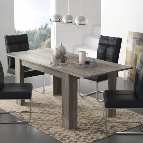 Tavolo Allungabile Grigio Rovere Grigio Allungabile Meccanismo Estensione Allunga Centrale 200x90x75h cm, Lunghezza Massima 200 cm - Marene