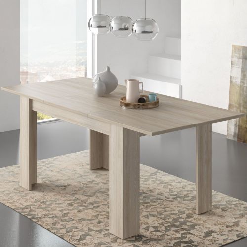 Tavolo Allungabile Marrone Olmo Allungabile Meccanismo Estensione Allunga Centrale 200x90x75h cm, Lunghezza Massima 200 cm - Marene