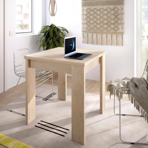 Tavolo allungabile quadrato 4-6 posti 79-134x67cm rovere - Alamaro