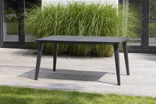 Tavolo da esterno Secondo, Base per picnic, Piano da pranzo da giardino, Banco outdoor multiuso, 157x98 h74 cm, Antracite