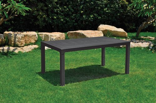 Tavolo da esterno Solero, Base per picnic, Piano da pranzo da giardino, Banco outdoor multiuso, 95x161 h75 cm, Antracite