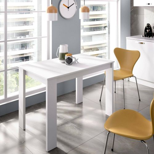 Tavolo moderno rettangolare 6 posti bianco 110x67cm - Amaranthya