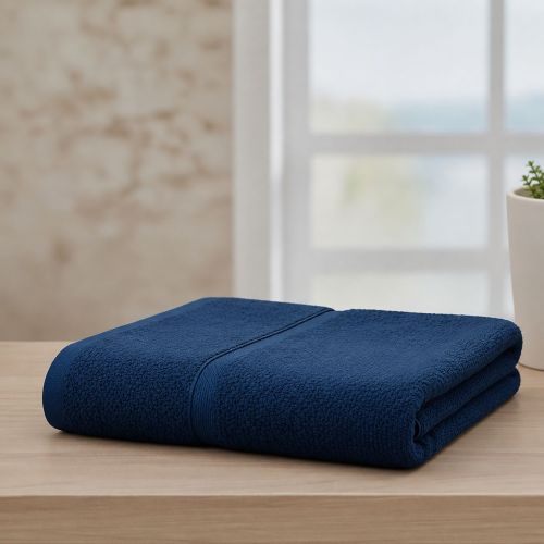 Telo Bagno blu 100% Puro Cotone, Grammatura 400 gsm - Sanaza Luxury