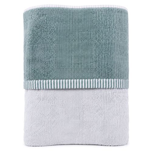 Telo Bagno Grigio Chiaro Grigio Scuro 100% Cotone Egiziano a Fibra Lunga Pettinato Reversibile - Sazalo Luxury