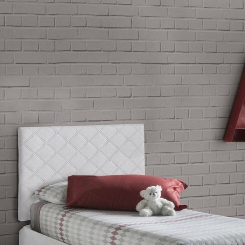 Testiera letto Arak, Cm 90x60, Bianco