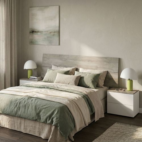 Testiera Letto Marrone Marrone Rovere Matrimoniale Colore Struttura Marrone 176x6 cm, Sfumatura Colore Struttura Rovere - Assago