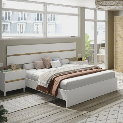 Testiera Letto Marrone Marrone Rovere Nodi Matrimoniale Colore Struttura Marrone 216x3 cm, Sfumatura Colore Struttura Rovere Nodi - Dado