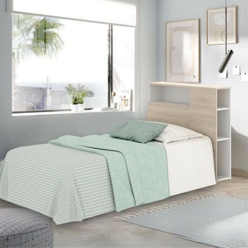 Testiera Letto Marrone Marrone Rovere Singolo Colore Struttura Marrone 23.4x99 cm, Sfumatura Colore Struttura Rovere - Haitang